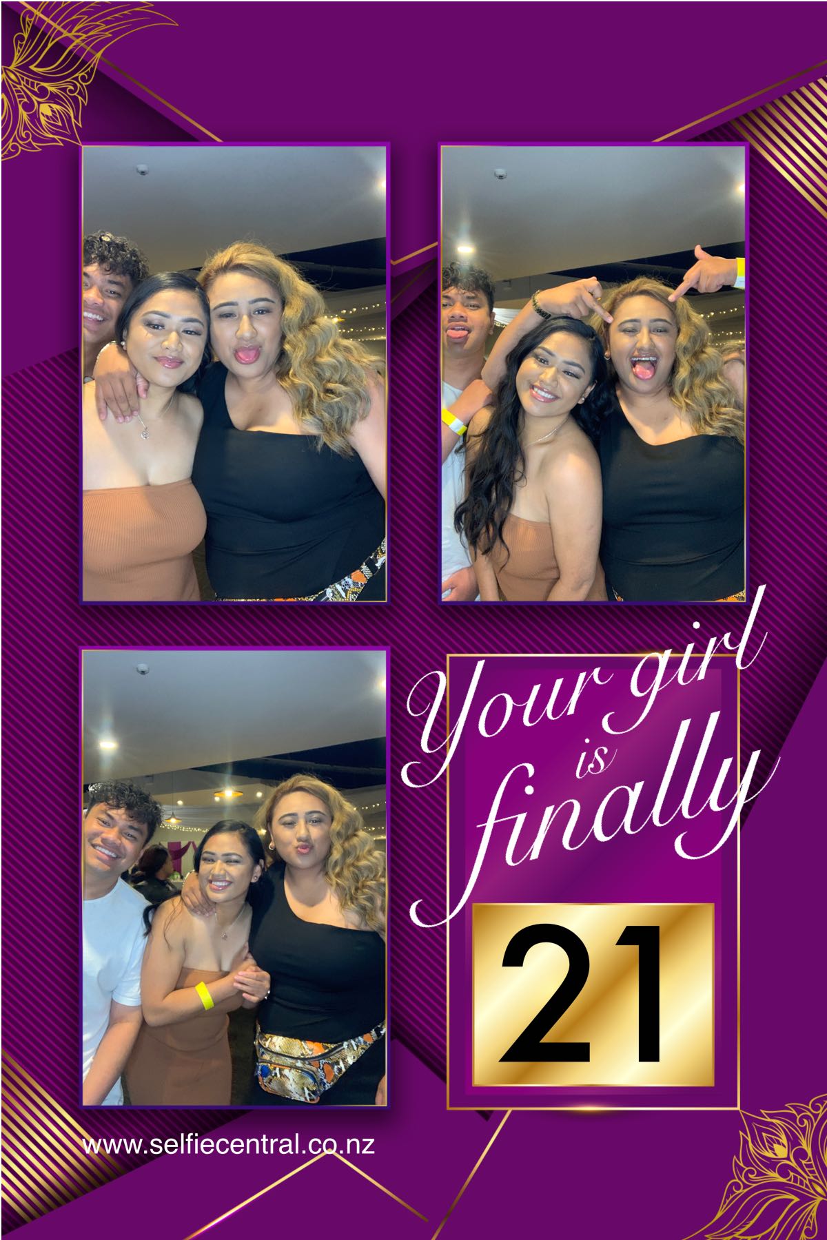 Your girl is finally 21 | View more photos from the event at gallery.photobooth.co.nz/u/SelfieCentral/Your-girl-is-finally-21